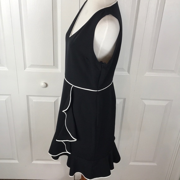 Isaac Mizrahi IMNYC Sleeveless Ruffle Dress Black - Picture 5 of 8